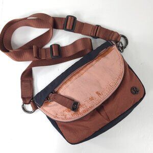 LULULEMON ALL NIGHT FESTIVAL MICRO CROSSBODY BAG BLACK PINK PASTEL COPPER *AS-IS